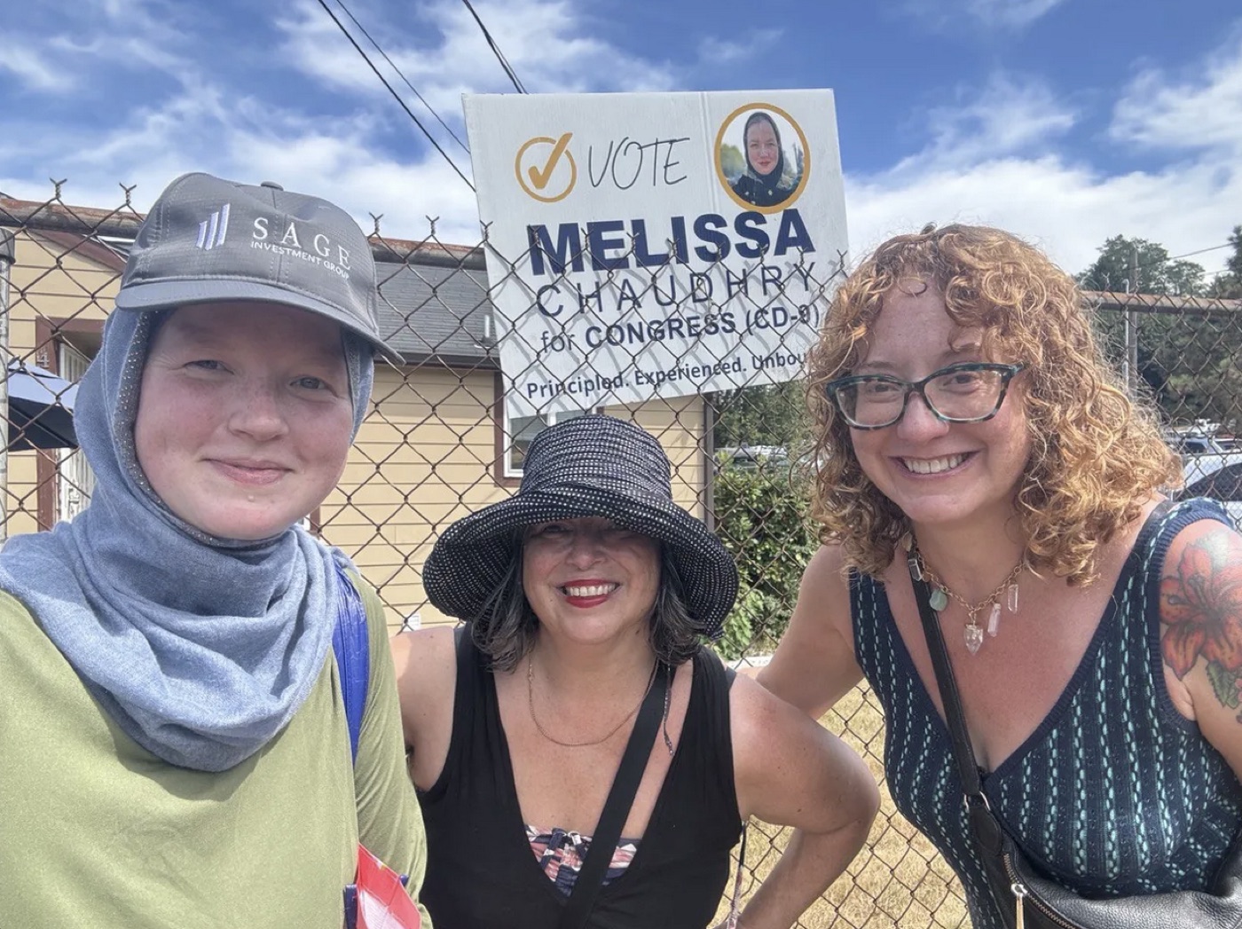 Melissa Chaudhry canvassing, 2024